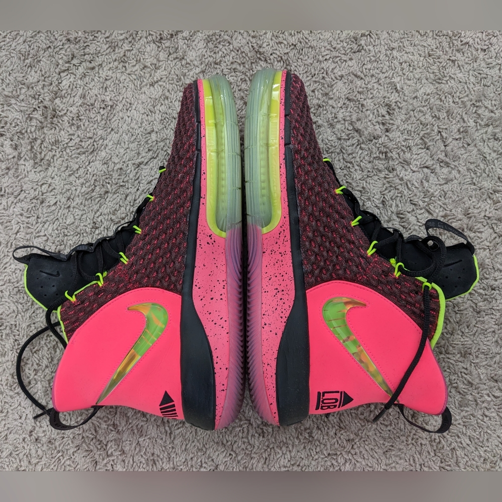 Nike AlphaDunk, Men's size 12, Racer Pink / Black / Volt